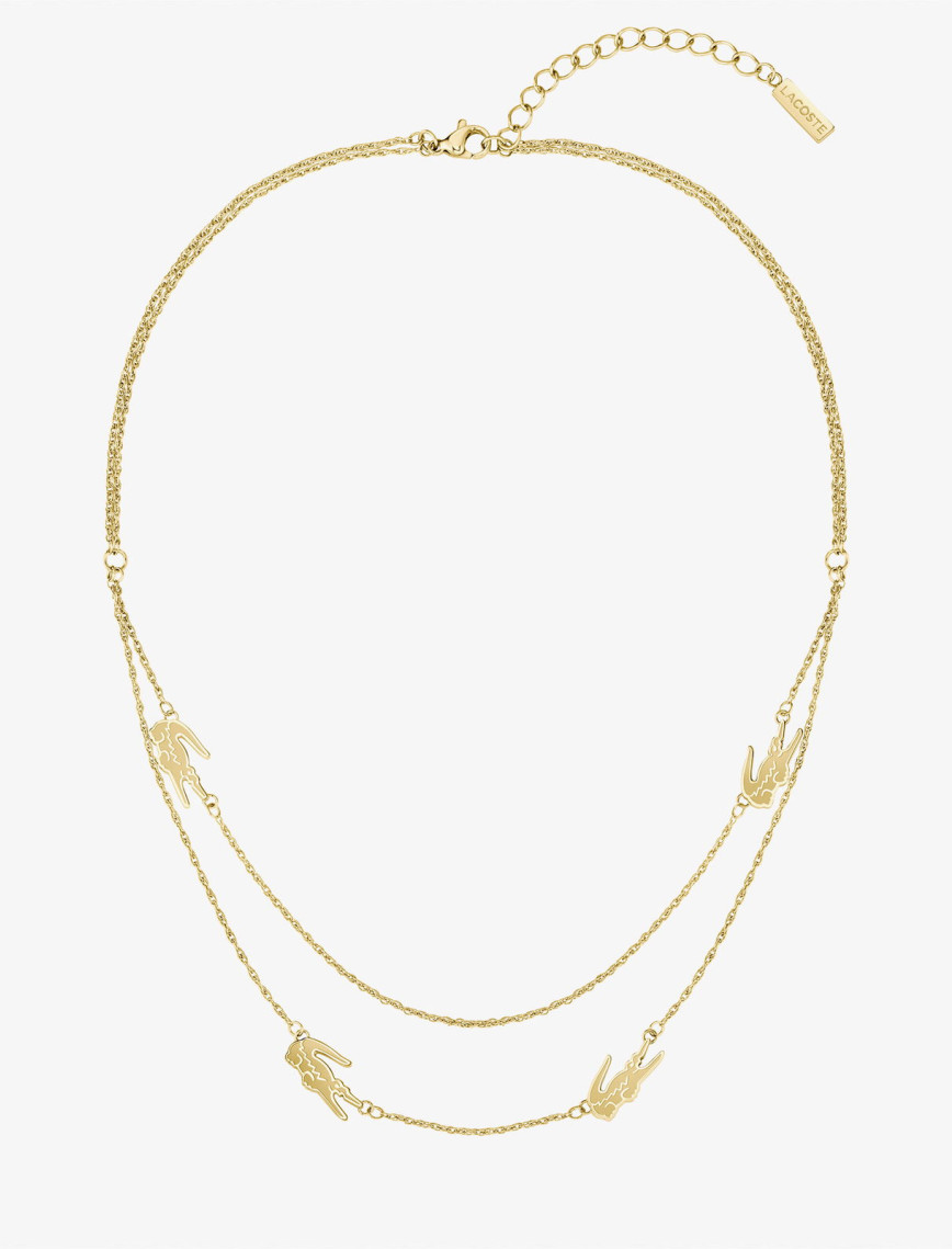 Lacoste Crocodile Kadın Sarı Kolye Lacoste Crocodile Kadın Sarı Kolye