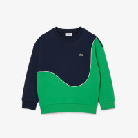 Lacoste Çocuk Bisiklet Yaka Renk Bloklu Lacivert Sweatshirt Lacoste Çocuk Bisiklet Yaka Renk Bloklu Lacivert Sweatshirt