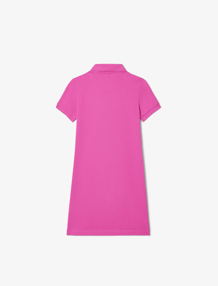 Lacoste Kız Çocuk Kısa Kollu Polo Yaka Pembe Elbise Lacoste Kız Çocuk Kısa Kollu Polo Yaka Pembe Elbise