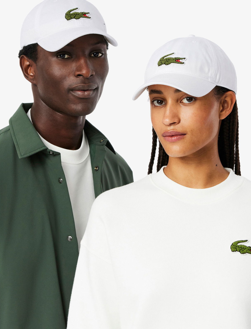 Lacoste Unisex Baskılı Beyaz Şapka Lacoste Unisex Baskılı Beyaz Şapka