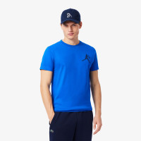 Lacoste Tennis x Novak Djokovic Erkek Bisiklet Yaka Baskılı Lacivert T-Shirt & Şapka Seti Lacoste Tennis x Novak Djokovic Erkek Bisiklet Yaka Baskılı Lacivert T-Shirt & Şapka Seti
