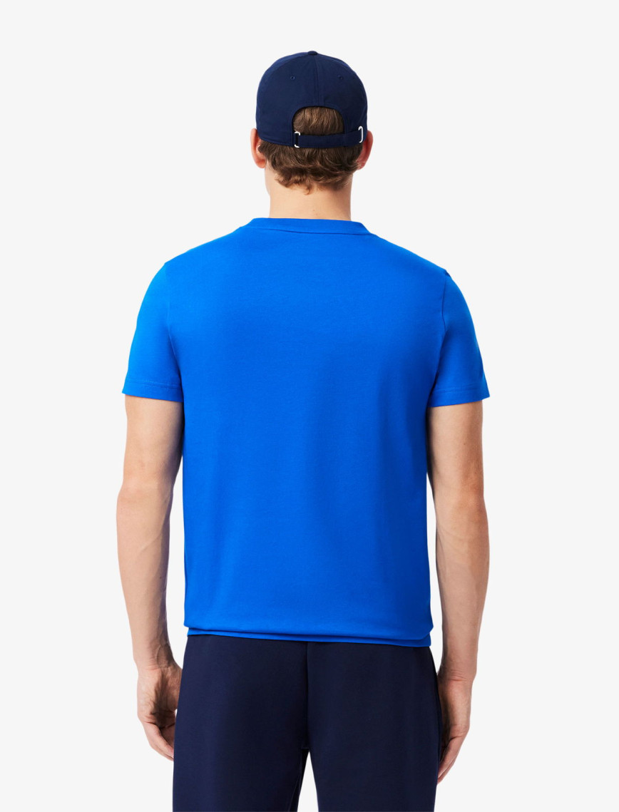 Lacoste Tennis x Novak Djokovic Erkek Bisiklet Yaka Baskılı Lacivert T-Shirt & Şapka Seti Lacoste Tennis x Novak Djokovic Erkek Bisiklet Yaka Baskılı Lacivert T-Shirt & Şapka Seti