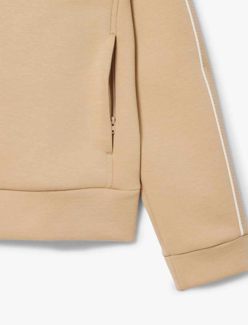 Lacoste Erkek Regular Fit Fermuarlı Bej Sweatshirt Lacoste Erkek Regular Fit Fermuarlı Bej Sweatshirt