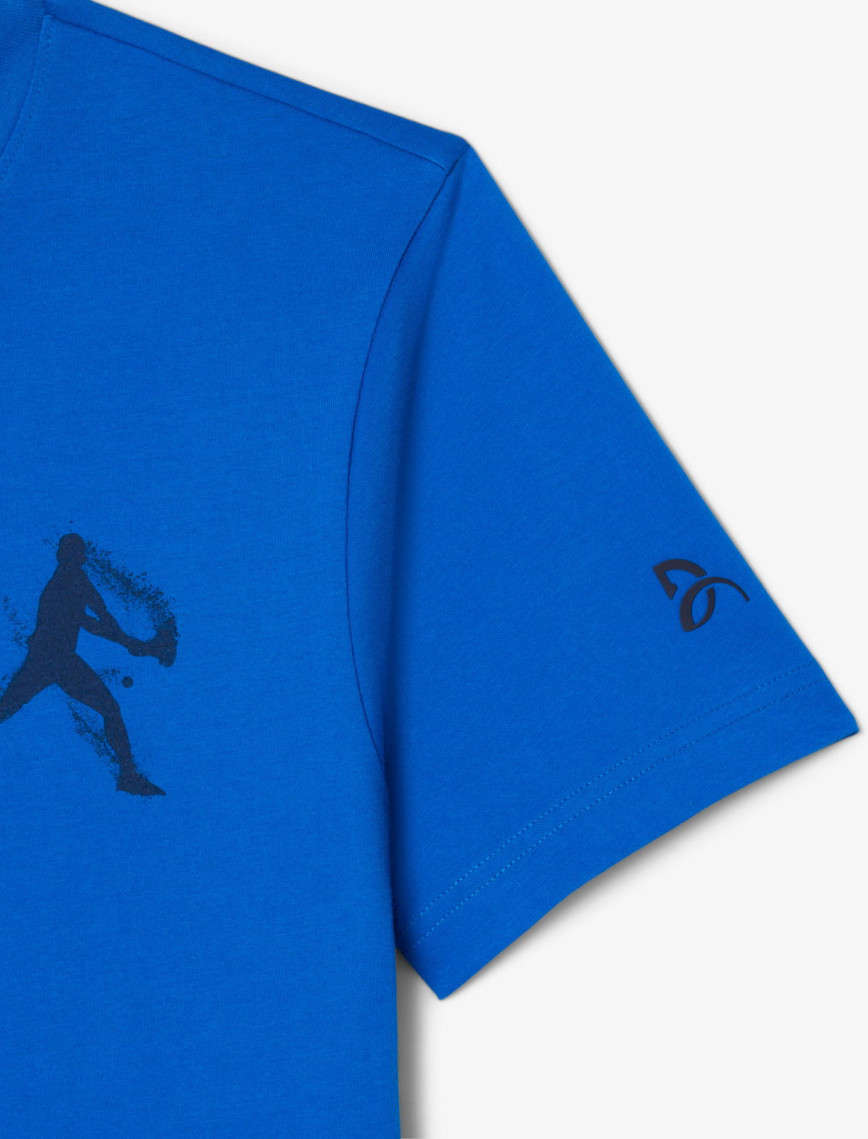 Lacoste Tennis x Novak Djokovic Erkek Bisiklet Yaka Baskılı Lacivert T-Shirt & Şapka Seti Lacoste Tennis x Novak Djokovic Erkek Bisiklet Yaka Baskılı Lacivert T-Shirt & Şapka Seti