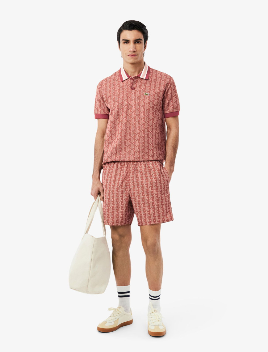 Lacoste Erkek Monogram Mavi Mayo Lacoste Erkek Monogram Mavi Mayo