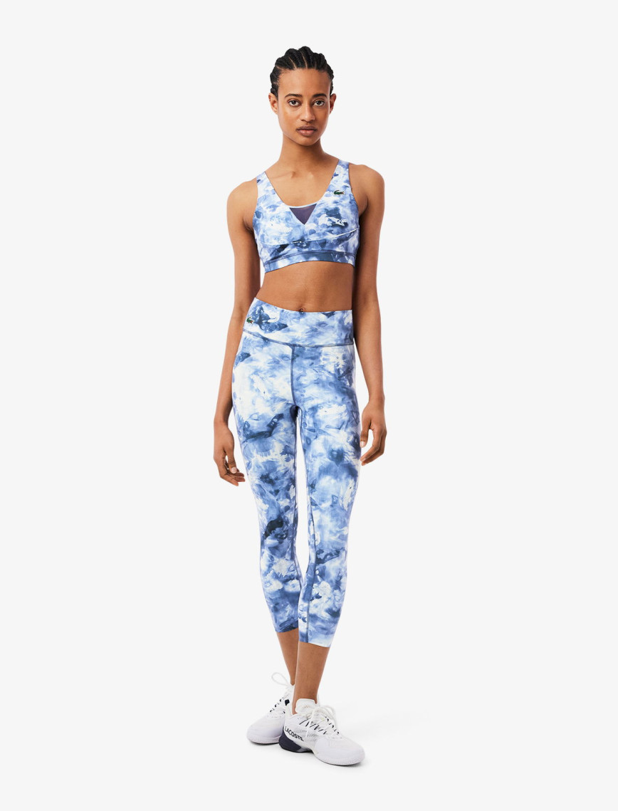 Lacoste Kadın Slim Fit Desenli Pembe Tayt Lacoste Kadın Slim Fit Desenli Pembe Tayt