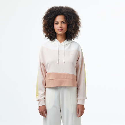 Lacoste Kadın Kapüşonlu Renk Bloklu Açık Pembe Sweatshirt Lacoste Kadın Kapüşonlu Renk Bloklu Açık Pembe Sweatshirt
