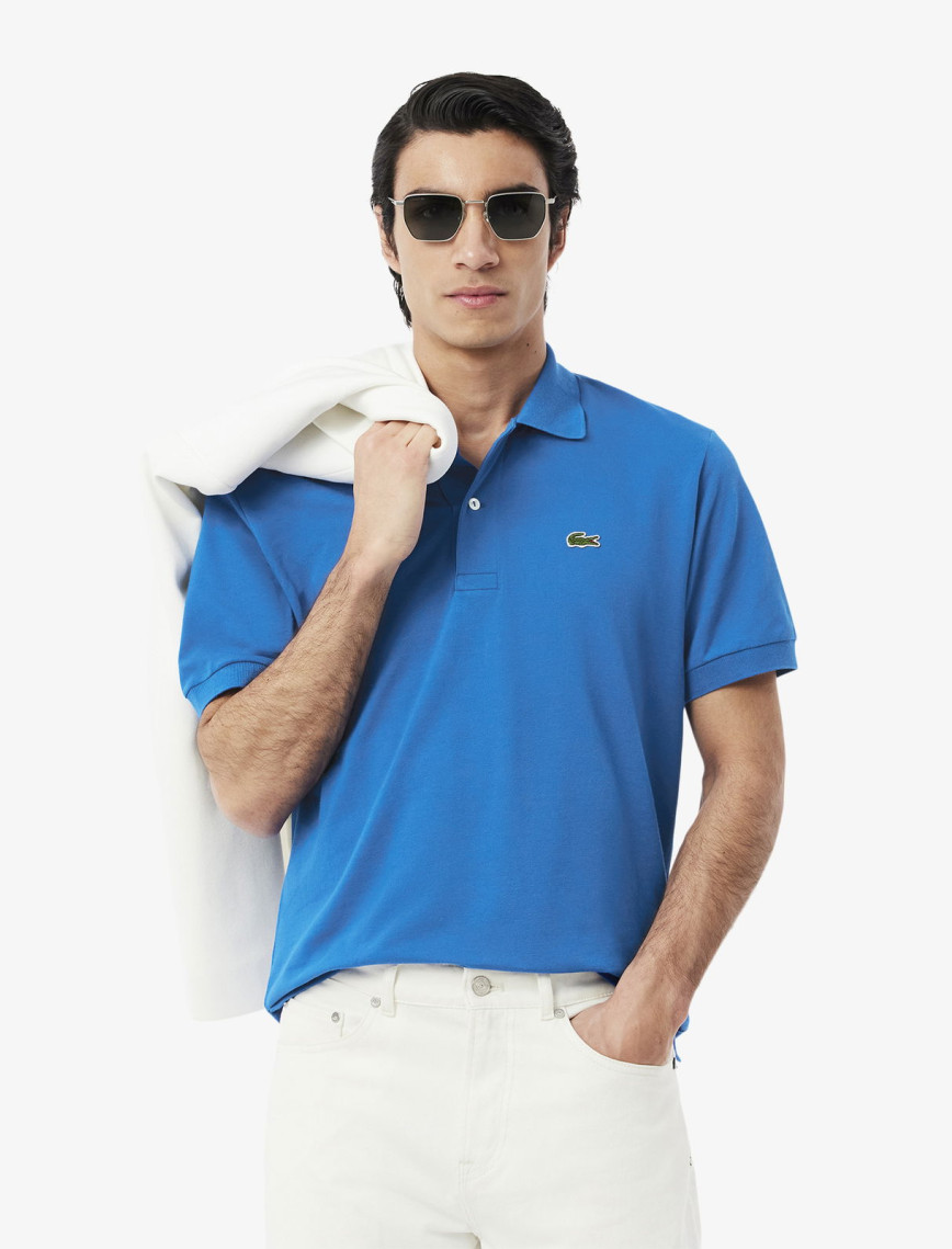 Lacoste L.12.12 Light Erkek Classic Fit Mavi Polo Lacoste L.12.12 Light Erkek Classic Fit Mavi Polo