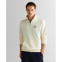 GANT Erkek Krem Regular Fit Yarım Fermuarlı Logolu Sweatshirt GANT Erkek Krem Regular Fit Yarım Fermuarlı Logolu Sweatshirt