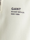 GANT Erkek Krem Regular Fit Yarım Fermuarlı Logolu Sweatshirt GANT Erkek Krem Regular Fit Yarım Fermuarlı Logolu Sweatshirt