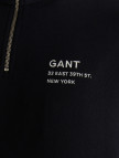 GANT Erkek Siyah Regular Fit Yarım Fermuarlı Logolu Sweatshirt GANT Erkek Siyah Regular Fit Yarım Fermuarlı Logolu Sweatshirt