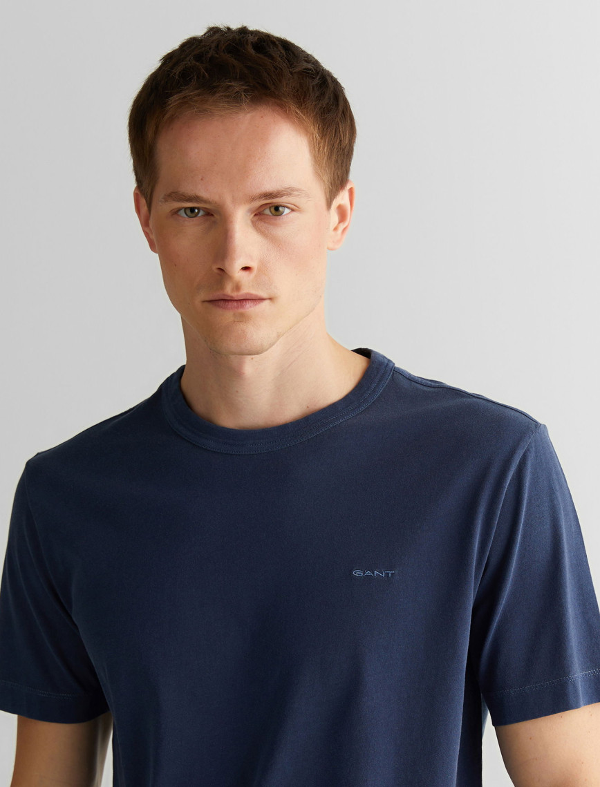 GANT Erkek Lacivert Regular Fit Bisiklet Yaka T-Shirt GANT Erkek Lacivert Regular Fit Bisiklet Yaka T-Shirt