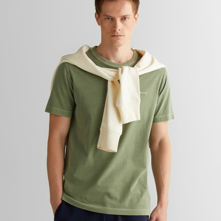 GANT Erkek Yeşil Regular Fit Bisiklet Yaka T-Shirt GANT Erkek Yeşil Regular Fit Bisiklet Yaka T-Shirt