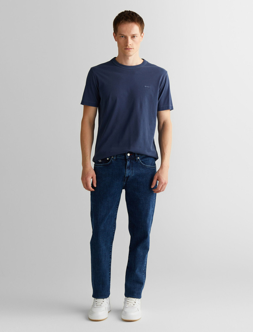 GANT Erkek Lacivert Regular Fit Bisiklet Yaka T-Shirt GANT Erkek Lacivert Regular Fit Bisiklet Yaka T-Shirt