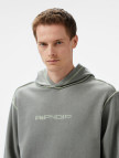 Ripndip Reverse Stitch Erkek Gri Hoodie Ripndip Reverse Stitch Erkek Gri Hoodie