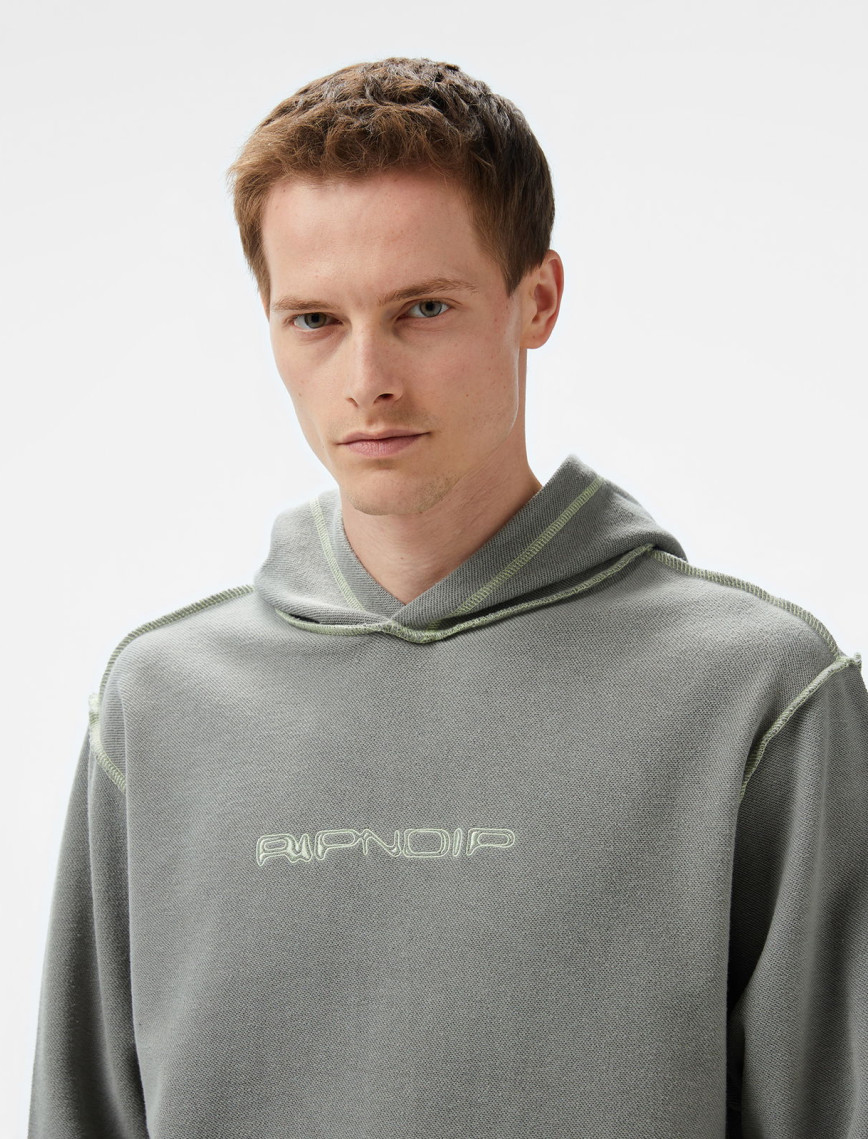 Ripndip Reverse Stitch Erkek Gri Hoodie Ripndip Reverse Stitch Erkek Gri Hoodie