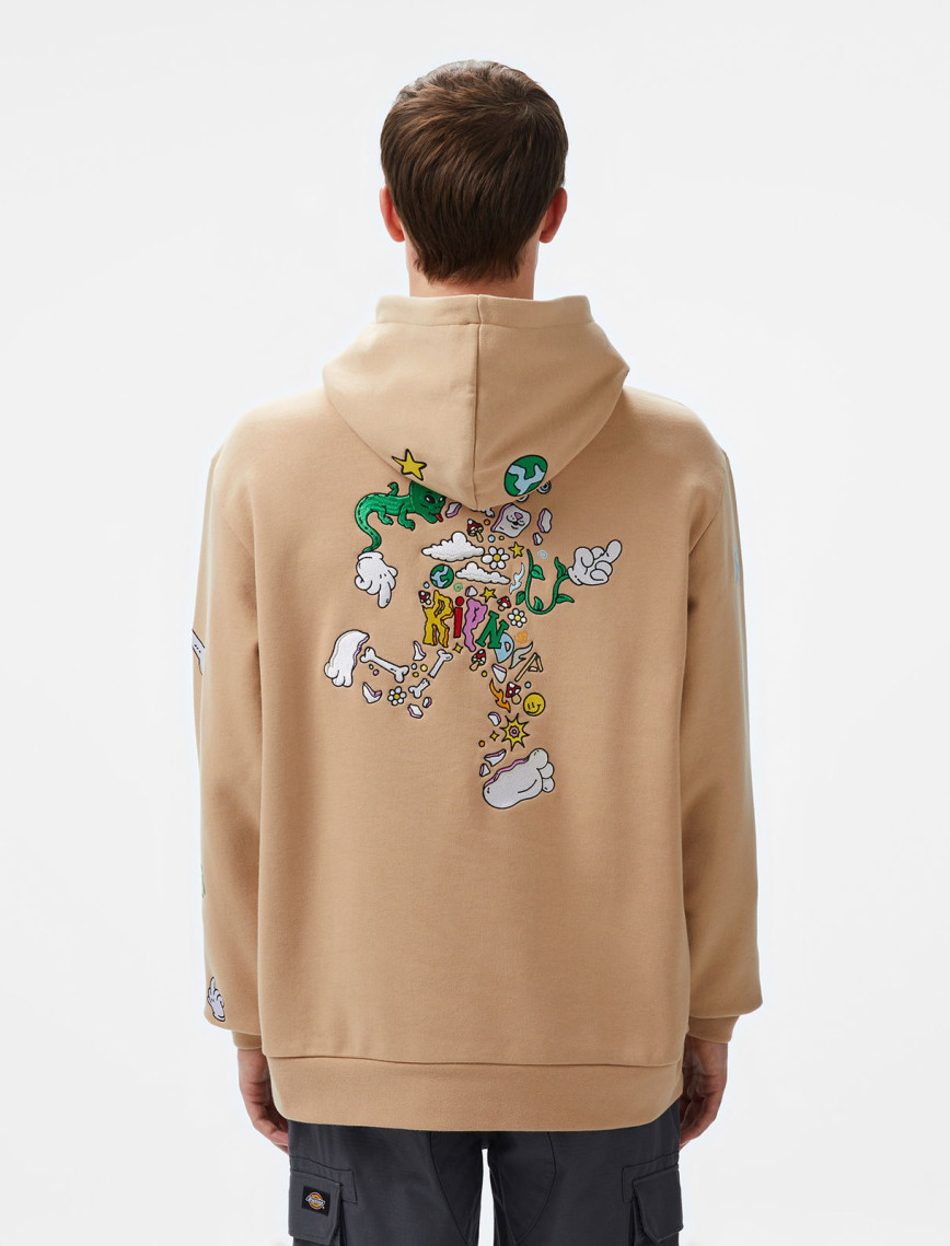 Ripndip Broken Down Erkek Kahverengi Hoodie
