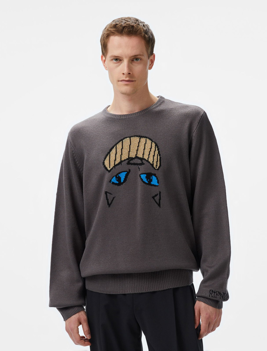 Ripndip Joaquin Erkek Gri Sweatshirt Ripndip Joaquin Erkek Gri Sweatshirt
