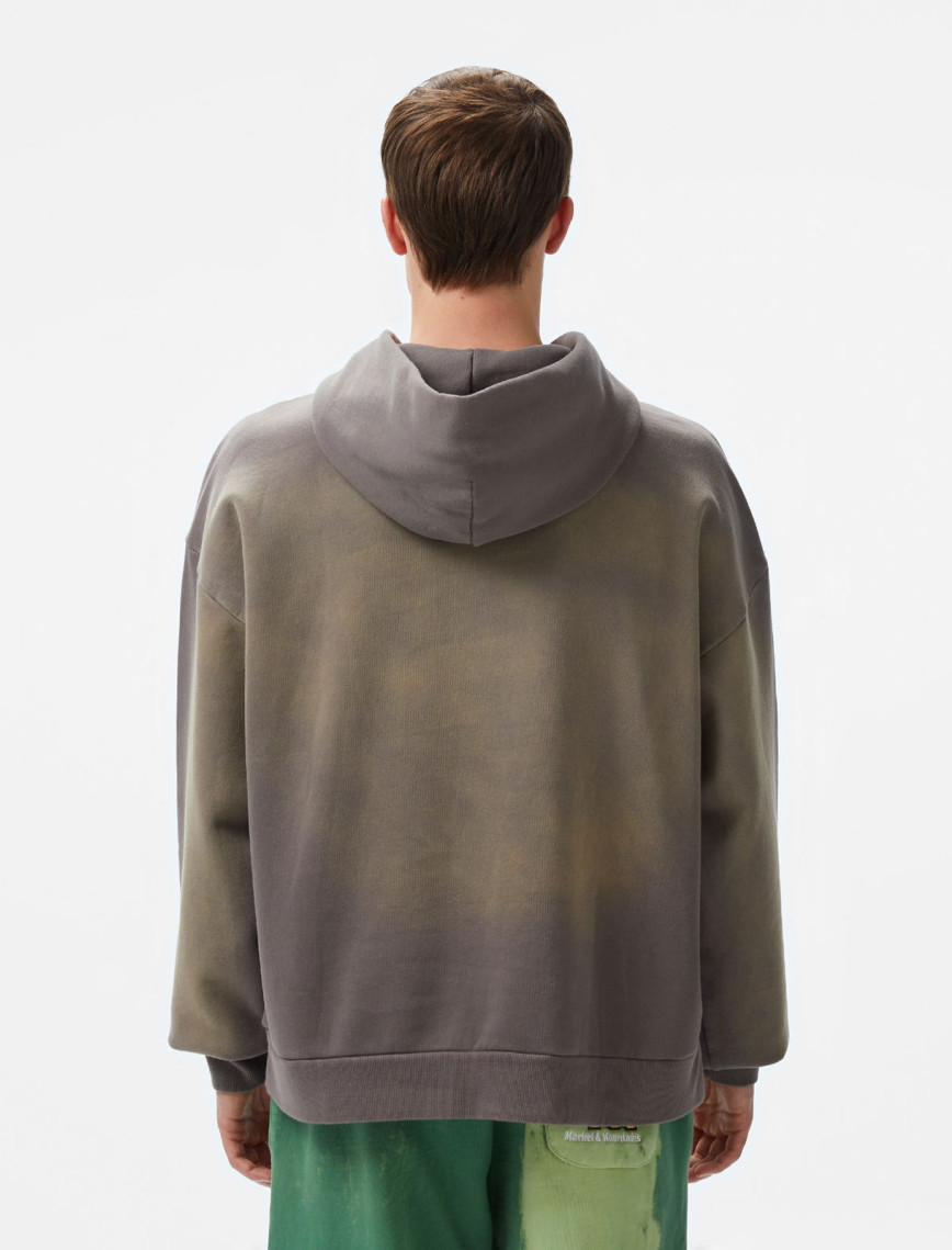 The Market Tonal Beware Erkek Gri Hoodie The Market Tonal Beware Erkek Gri Hoodie