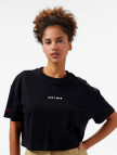 UNITED4 Comfort Kadın Siyah Crop T-Shirt