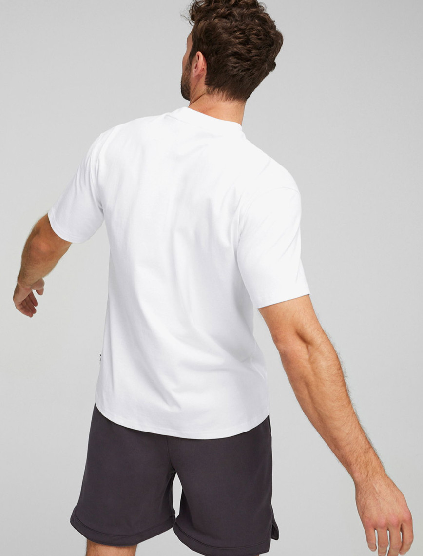 Puma Mmq Erkek Beyaz T-Shirt Puma Mmq Erkek Beyaz T-Shirt