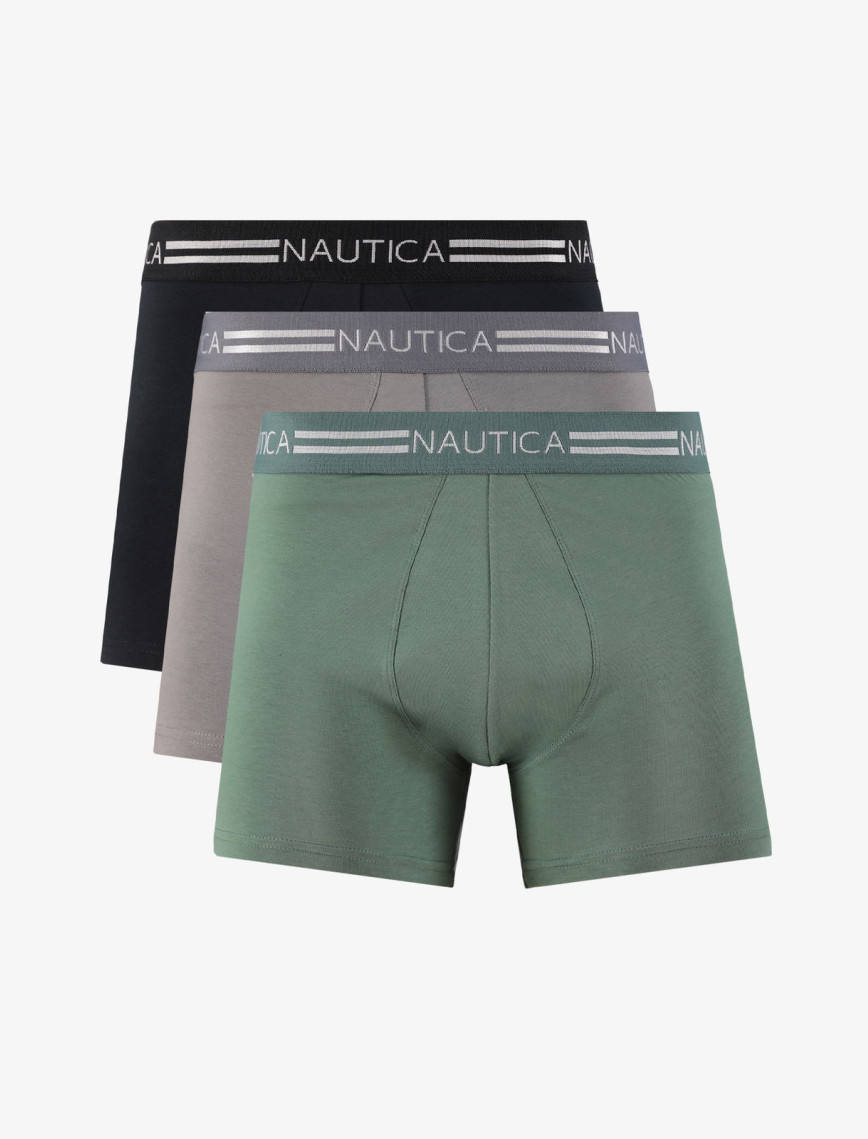 Nautica Erkek Mavi Standart Fit 3'lü Boxer Nautica Erkek Mavi Standart Fit 3'lü Boxer