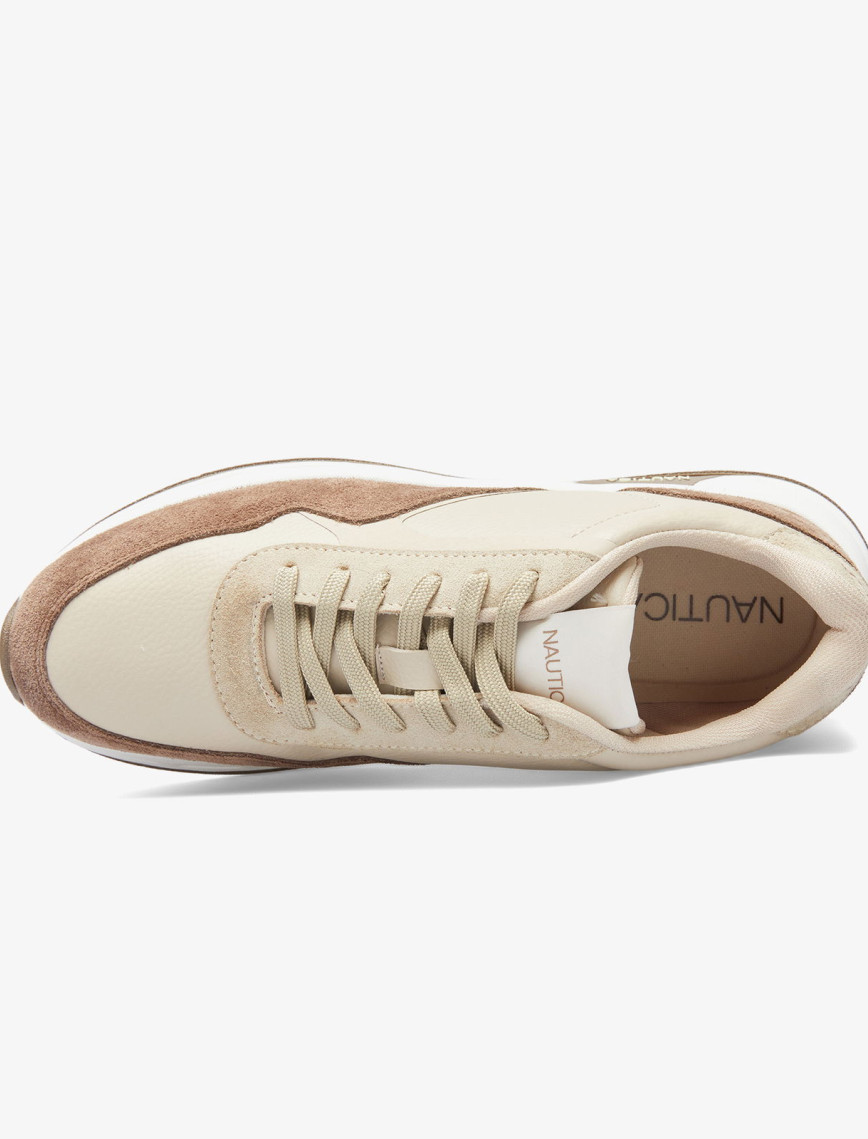 Nautica Erkek Bej Renk Bloklu Sneaker Nautica Erkek Bej Renk Bloklu Sneaker