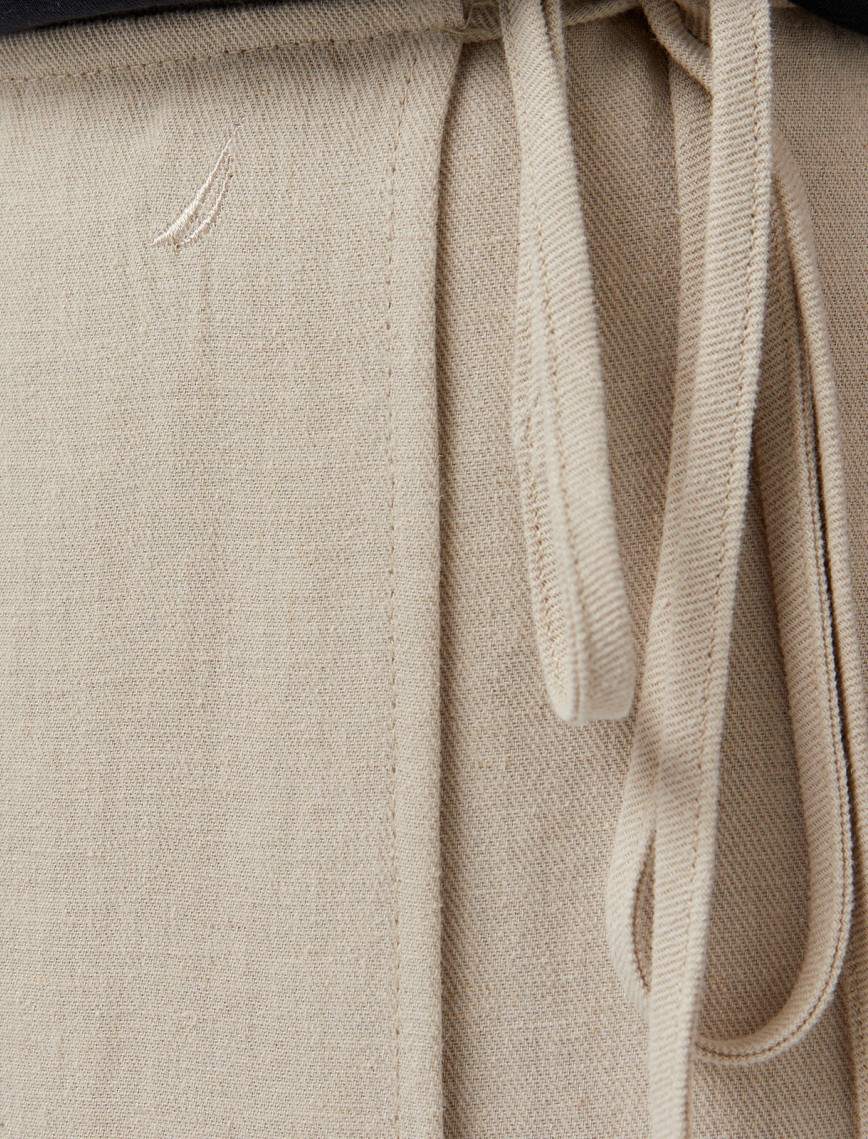 Nautica Kadın Bej Regular Fit Keten Karışımlı Etek Nautica Kadın Bej Regular Fit Keten Karışımlı Etek