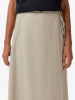 Nautica Kadın Bej Regular Fit Keten Karışımlı Etek Nautica Kadın Bej Regular Fit Keten Karışımlı Etek