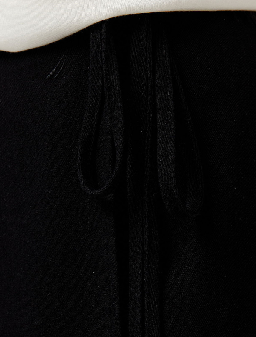 Nautica Kadın Siyah Regular Fit Keten Karışımlı Etek Nautica Kadın Siyah Regular Fit Keten Karışımlı Etek