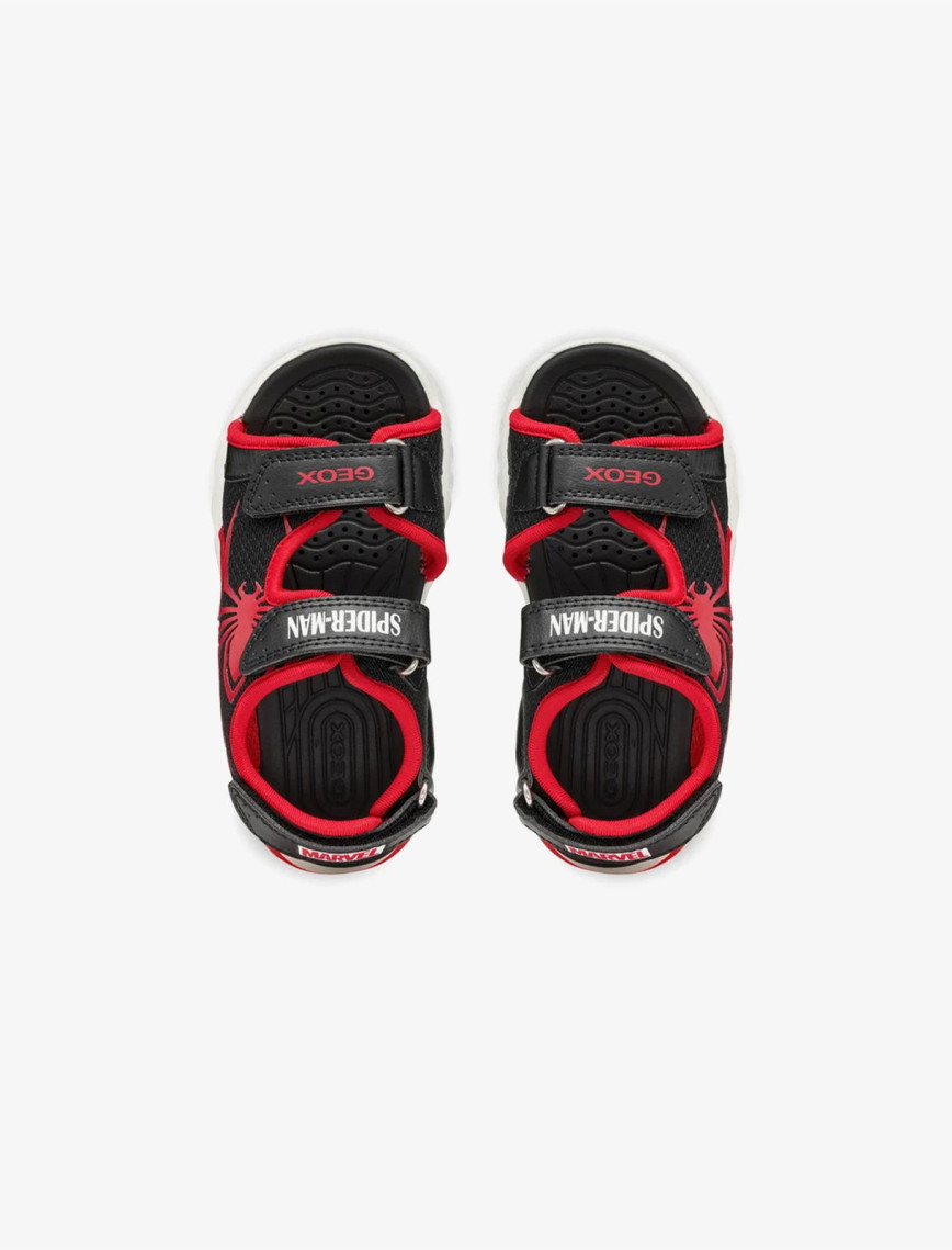 Geox Ciberdron Spiderman Bebek Siyah Sandalet Geox Ciberdron Spiderman Bebek Siyah Sandalet