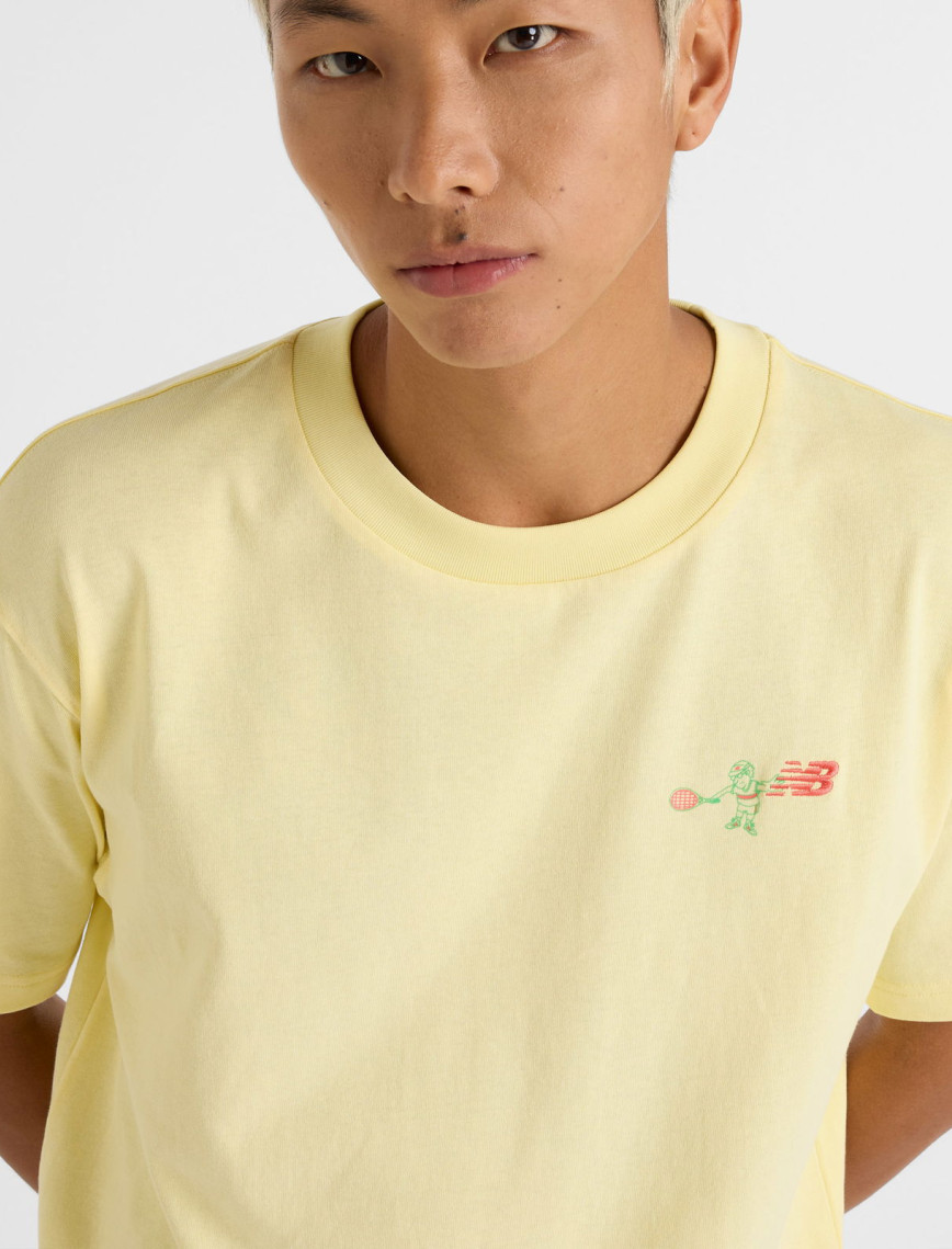 New Balance MT51903 Erkek Sarı T-Shirt