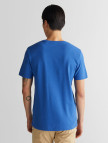 GANT Erkek Mavi Slim Fit Bisiklet Yaka T-Shirt