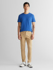GANT Erkek Mavi Slim Fit Bisiklet Yaka T-Shirt