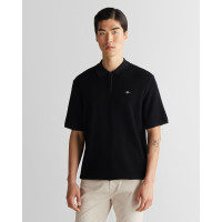 GANT Erkek Siyah Regular Fit Triko Polo GANT Erkek Siyah Regular Fit Triko Polo