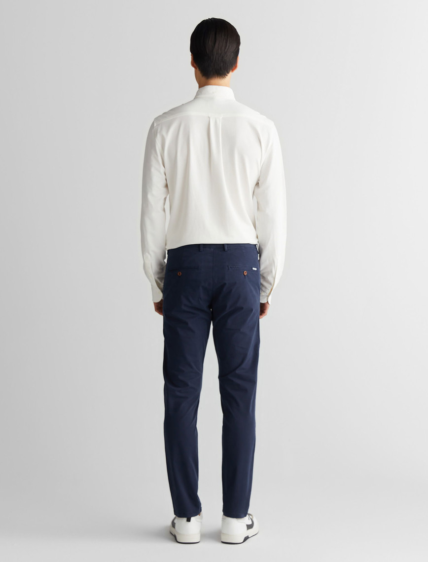 GANT Erkek Lacivert Slim Fit Pantolon