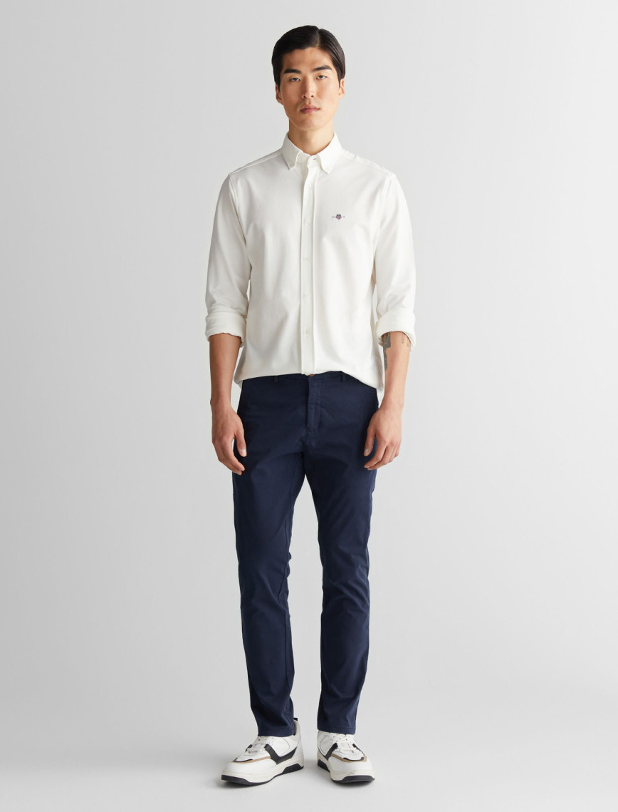 GANT Erkek Lacivert Slim Fit Pantolon