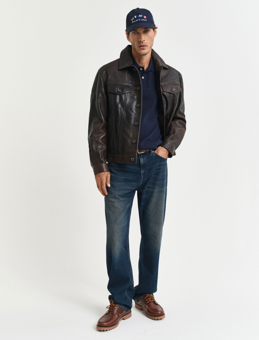 GANT Erkek Lacivert Regular Fit Polo GANT Erkek Lacivert Regular Fit Polo