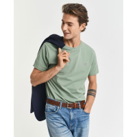GANT Erkek Yeşil Slim Fit Bisiklet Yaka T-Shirt GANT Erkek Yeşil Slim Fit Bisiklet Yaka T-Shirt