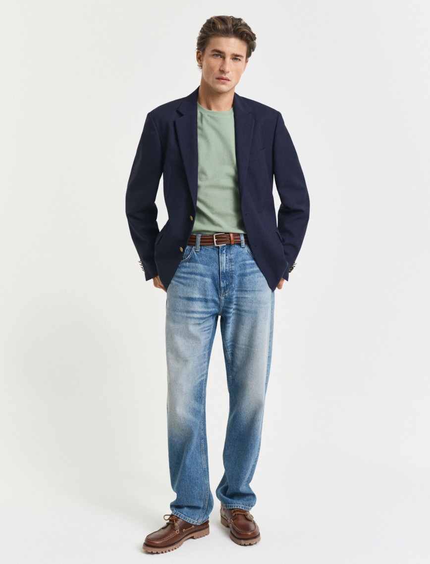 GANT Erkek Yeşil Slim Fit Bisiklet Yaka T-Shirt GANT Erkek Yeşil Slim Fit Bisiklet Yaka T-Shirt