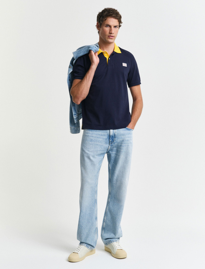 GANT Erkek Lacivert Regular Fit Polo GANT Erkek Lacivert Regular Fit Polo