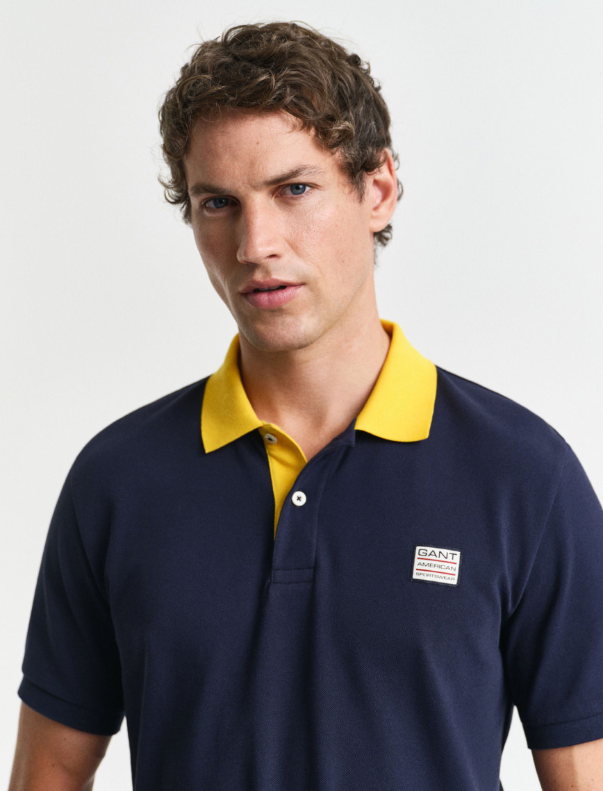 GANT Erkek Lacivert Regular Fit Polo GANT Erkek Lacivert Regular Fit Polo