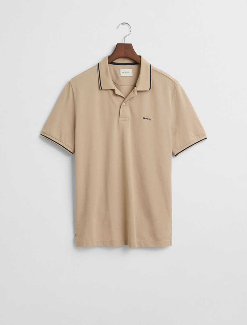GANT Erkek Bej Regular Fit Polo GANT Erkek Bej Regular Fit Polo
