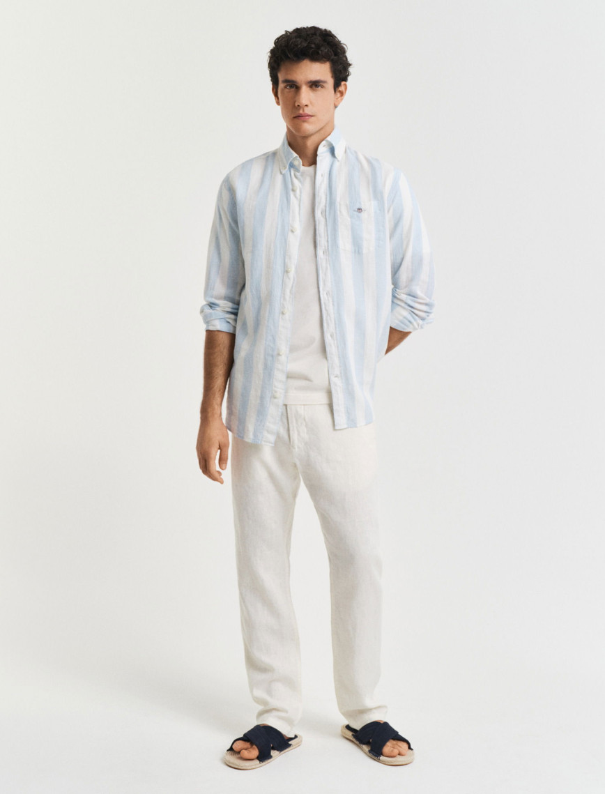 GANT Erkek Krem Relaxed Fit Pantolon GANT Erkek Krem Relaxed Fit Pantolon