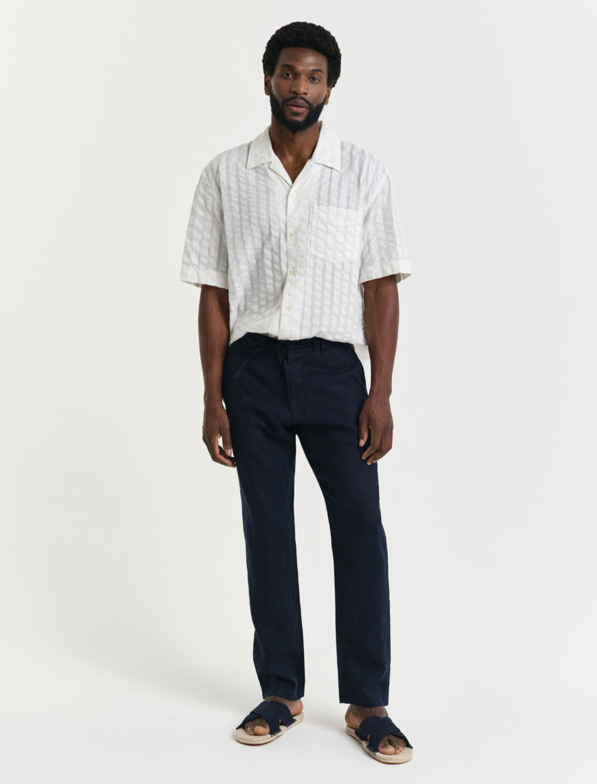 GANT Erkek Lacivert Relaxed Fit Pantolon GANT Erkek Lacivert Relaxed Fit Pantolon