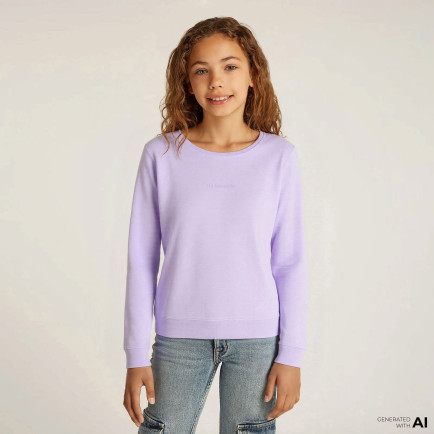 Les Benjamins Essential Çocuk Mor Sweatshirt Les Benjamins Essential Çocuk Mor Sweatshirt