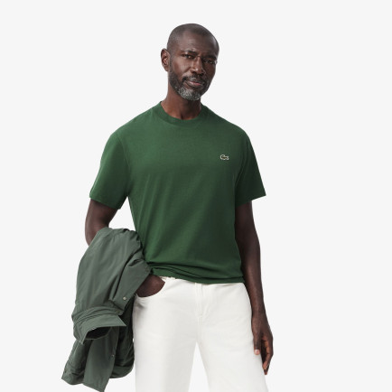 Lacoste Erkek Classic Fit Bisiklet Yaka Koyu Yeşil T-Shirt Lacoste Erkek Classic Fit Bisiklet Yaka Koyu Yeşil T-Shirt
