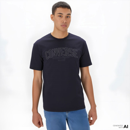 Converse Kadın Baskılı Siyah T-Shirt Converse Kadın Baskılı Siyah T-Shirt