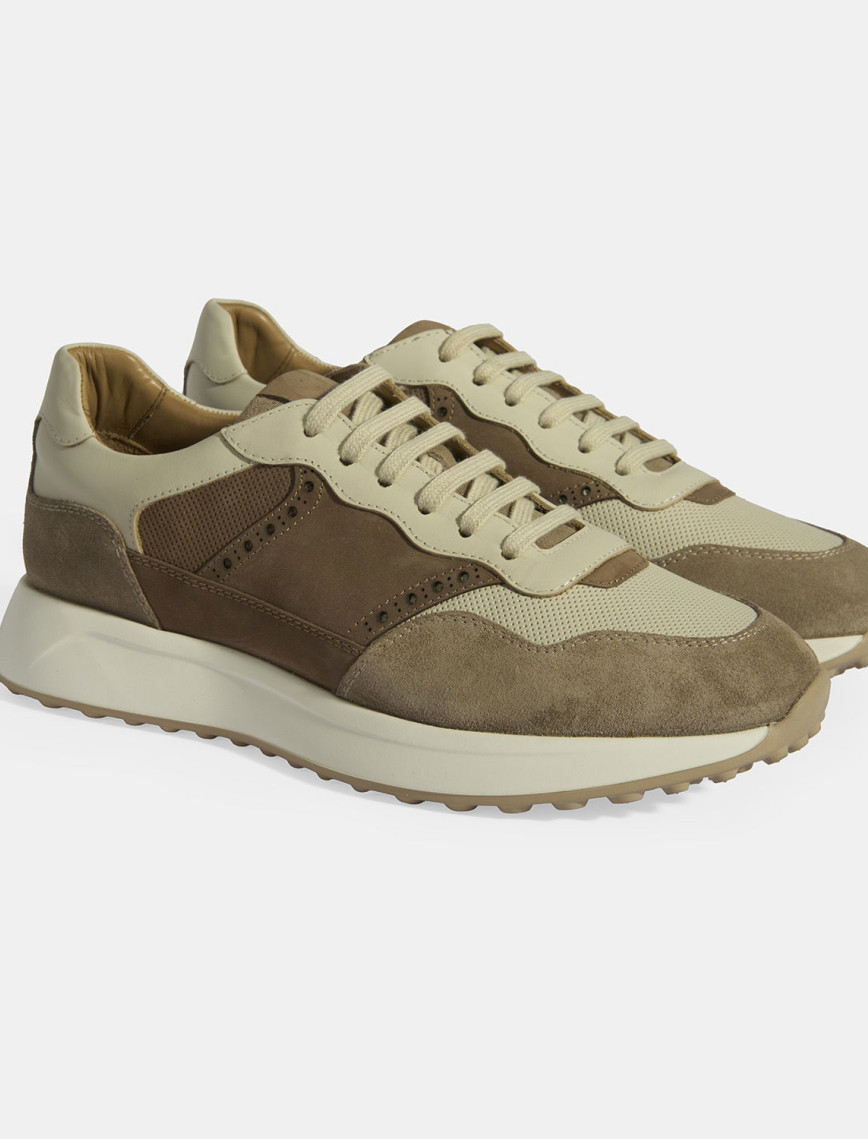 Gri Erkek Bağcıklı Deri Spor Ayakkabı Gri Erkek Bağcıklı Deri Spor Ayakkabı