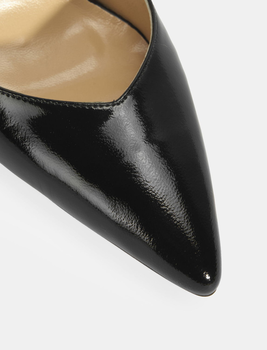 Kadın Siyah Rugan Topuklu Ayakkabı Kadın Siyah Rugan Topuklu Ayakkabı